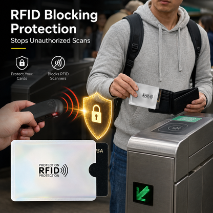 🔒50% OFF TODAY💳 RFID Blocking Sleeves – Stop Digital Pickpockets