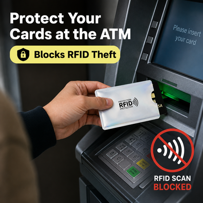 🔒50% OFF TODAY💳 RFID Blocking Sleeves – Stop Digital Pickpockets