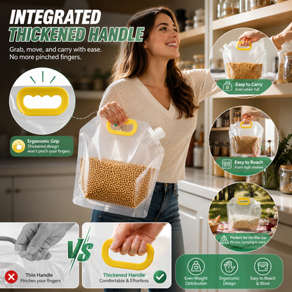 5-Pack Stand-Up Heavy-Duty Food Storage Pouches