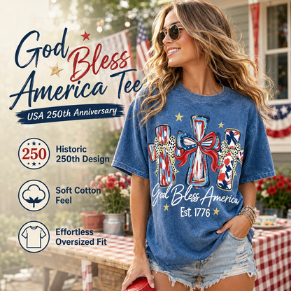 God Bless America USA 250th Anniversary T-Shirt