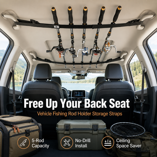 Vehicle Fishing Rod Holder Storage Straps