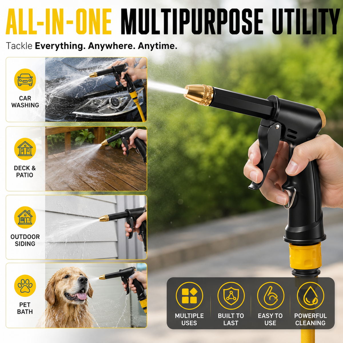 Portable High-Pressure Hose Nozzle Sprayer 💦