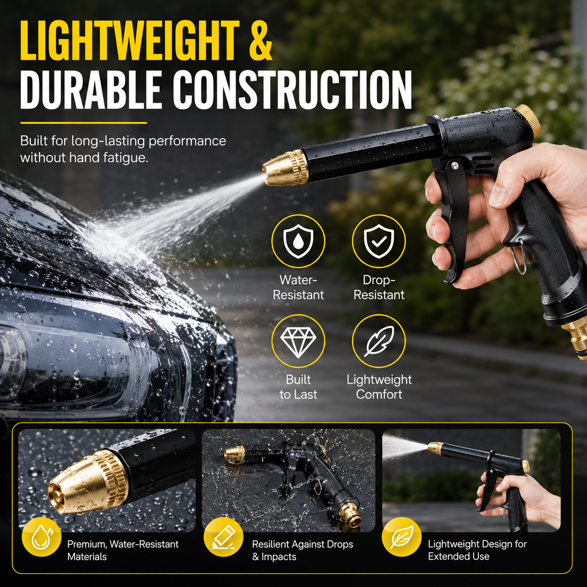 Portable High-Pressure Hose Nozzle Sprayer 💦