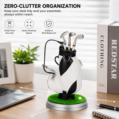 Mini Golf Club Desk Organizer & 3-Pen Set ⛳🖊️