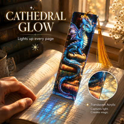 2-PACK-Handcrafted Stained-Glass Acrylic Bookmarks 🔖✨