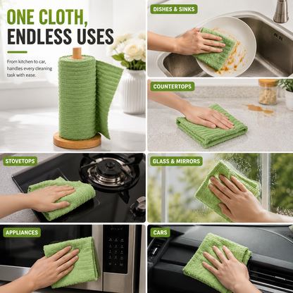 Tearable Plush Cleaning Cloth Roll