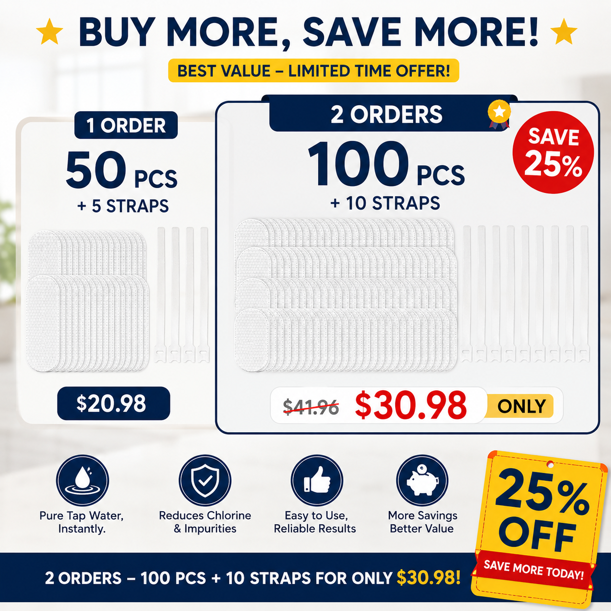 🚰 Universal Cotton Faucet Filter Bags