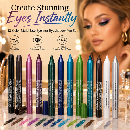 12-Color Multi-Use Eyeliner Eyeshadow Pen Set