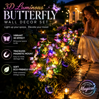 Solar Powered Butterfly Garden Stake Lights