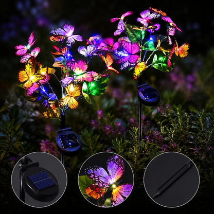 Solar Powered Butterfly Garden Stake Lights
