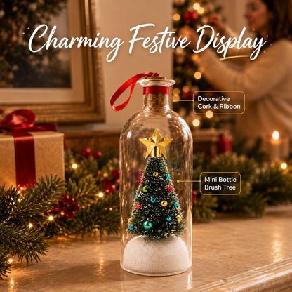 Recordable Christmas Tree Message in a Bottle