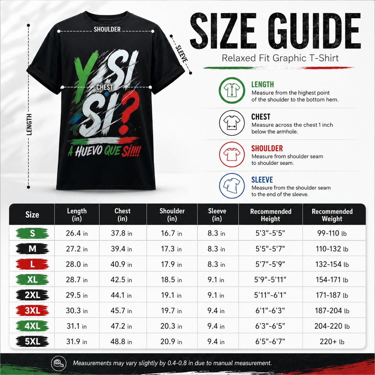Mexico Spirit "Y Si Sí" Graphic T-Shirt