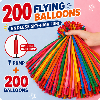 🚀 Screaming Rocket Balloons Pack with Pump