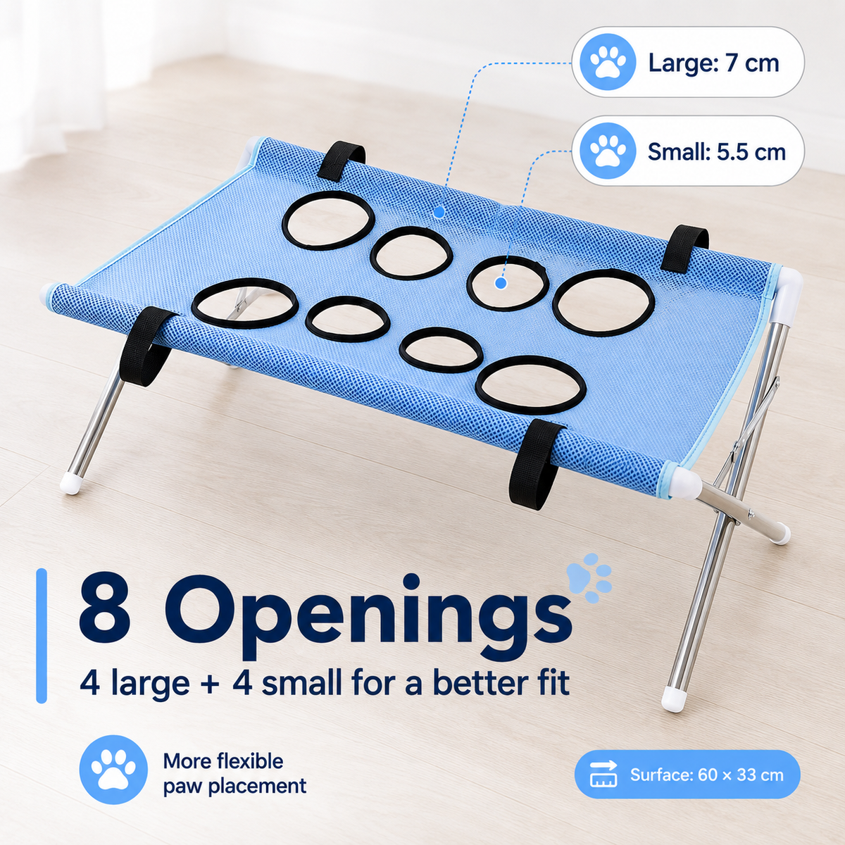 Foldable Pet Grooming Table for Nail Trims & Bathing