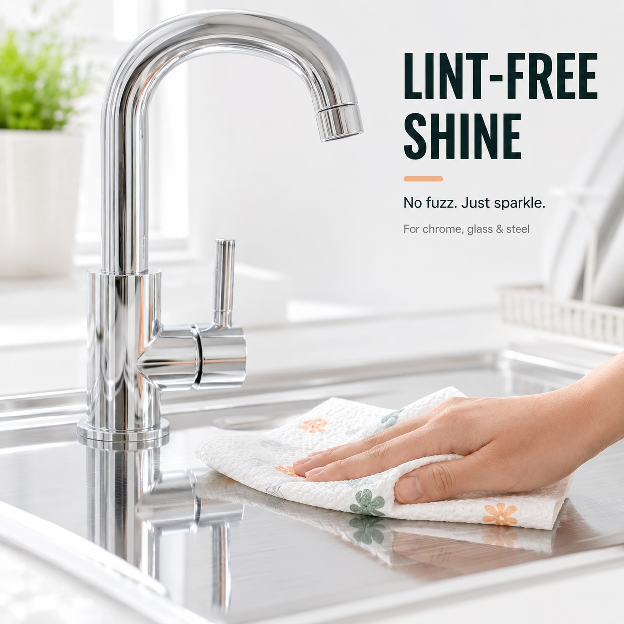 Reusable Kitchen Cleaning Towels | Washable & Lint-Free