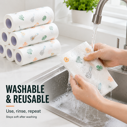 Reusable Kitchen Cleaning Towels | Washable & Lint-Free