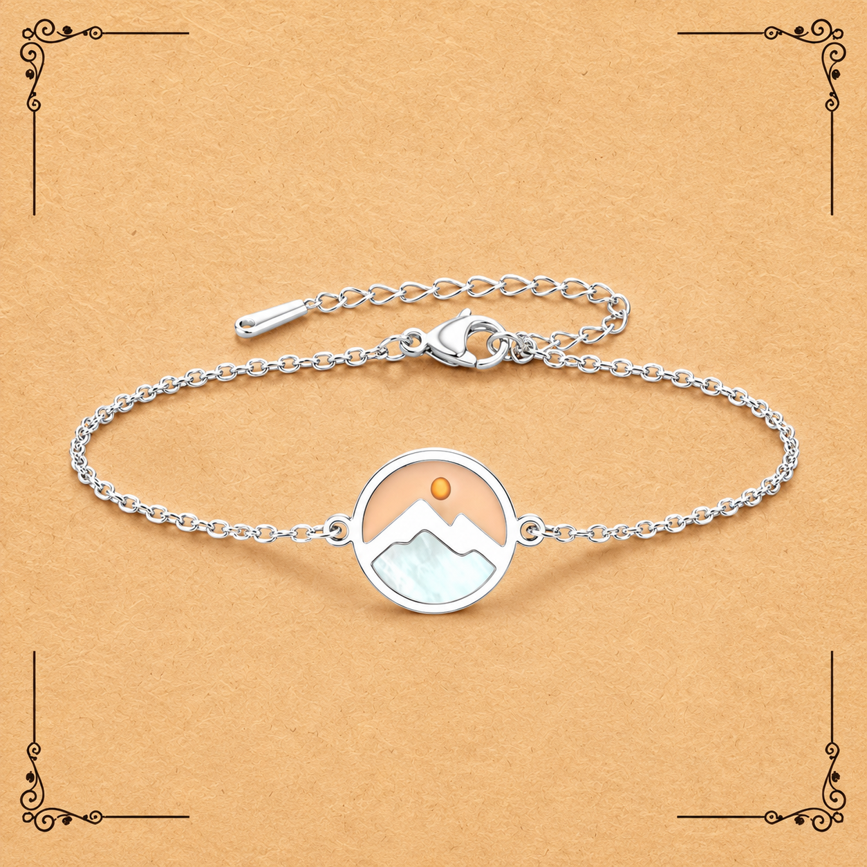 Silver - Minimalist Mountain