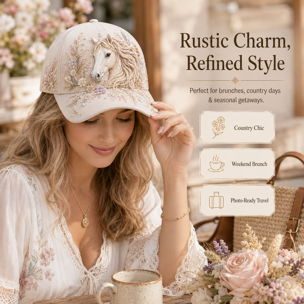 🔥 Last Day 49% OFF 🐴3D Horse Embroidery Cap