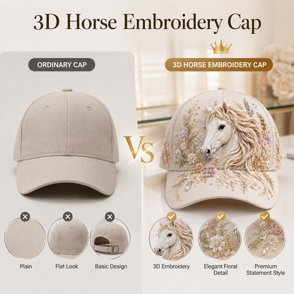 🔥 Last Day 49% OFF 🐴3D Horse Embroidery Cap