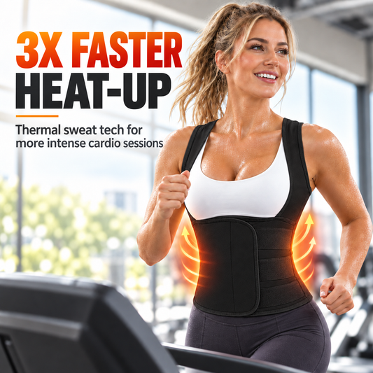 Dual-Lock Sweat Sauna Shaper & Tummy Control Vest 🔥