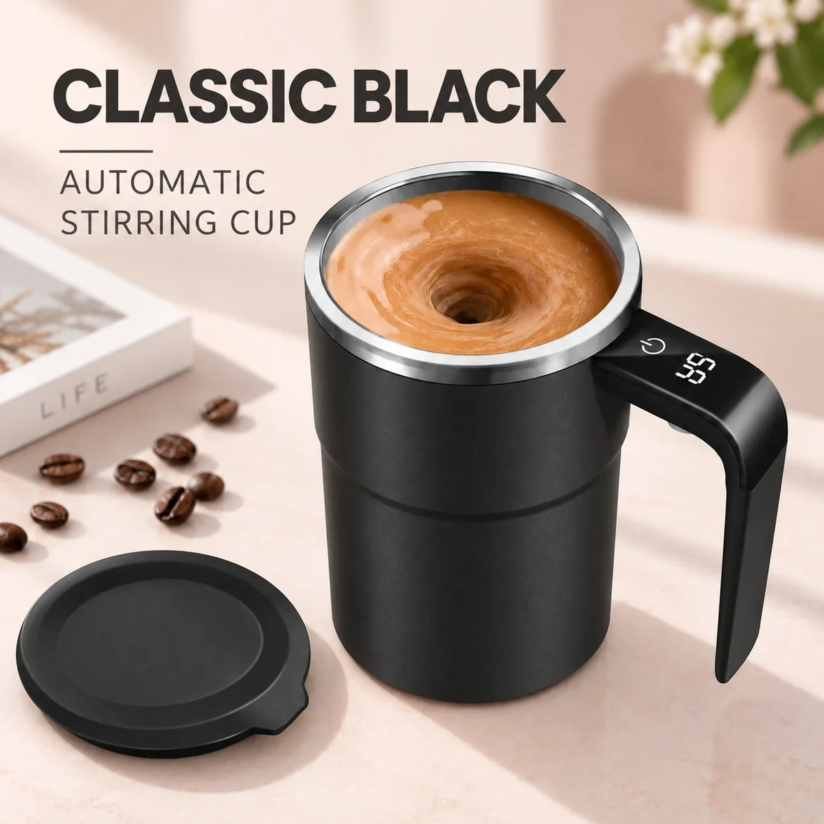 Rechargeable Self-Stirring Mug