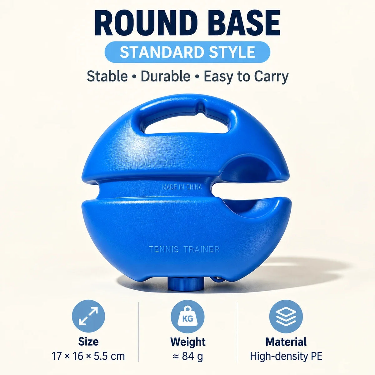 Portable Tennis Rebound Trainer for Solo Practice Anywhere