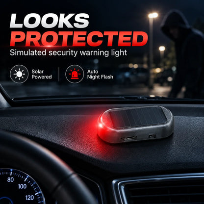 Solar Car Security Warning Light | Auto Night Flash