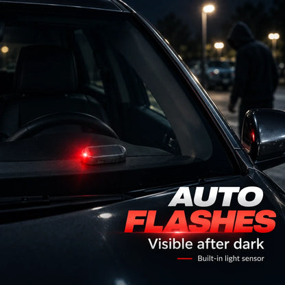 Solar Car Security Warning Light | Auto Night Flash