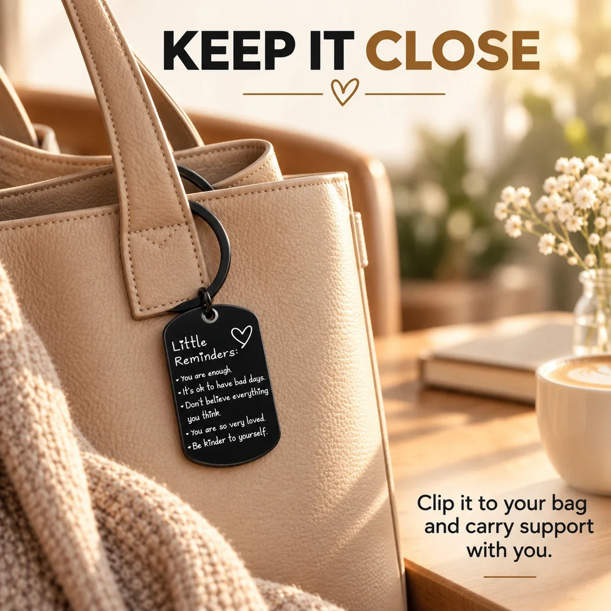 Little Reminders Inspirational Keychain with Gift Box