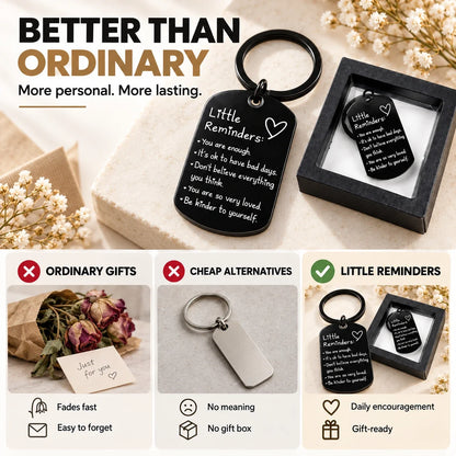 Little Reminders Inspirational Keychain with Gift Box
