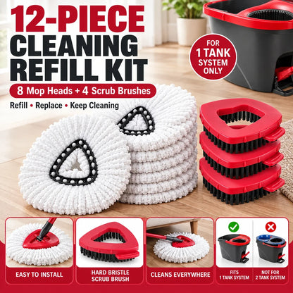 🧼 Mop Head Refills Compatible with O-Cedar