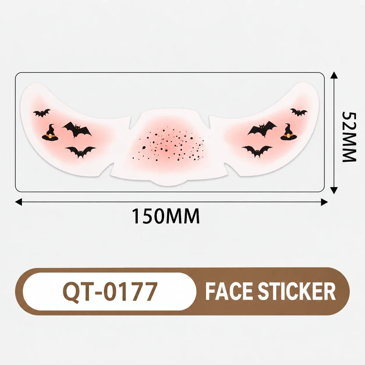 Halloween Face Stickers – 6 Spooky Costume Styles