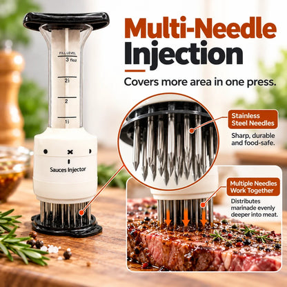 🔥 Meat Marinade Injector – Juicier, Deeper Flavor Every Bite