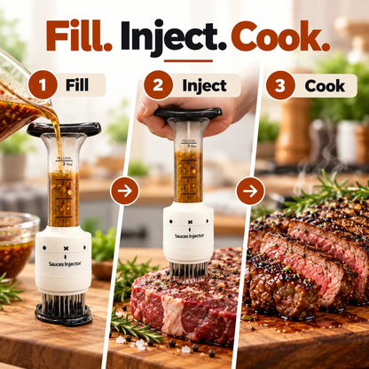🔥 Meat Marinade Injector – Juicier, Deeper Flavor Every Bite