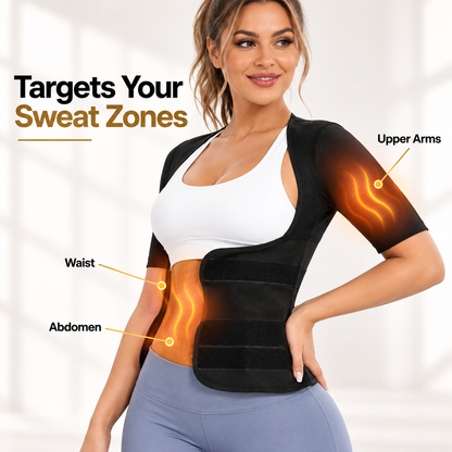 🔥 Women's Dual-Lock Sweat Sauna Shaper & Tummy Control Vest 🔥