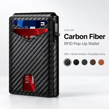RFID Pop-Up Wallet for Men | Slim Quick-Access Wallet