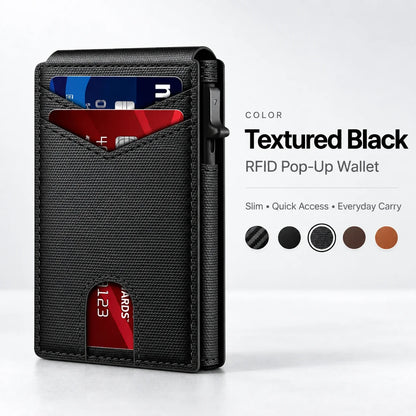 RFID Pop-Up Wallet for Men | Slim Quick-Access Wallet
