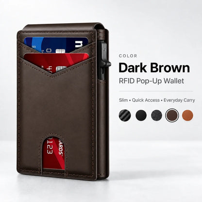 RFID Pop-Up Wallet for Men | Slim Quick-Access Wallet