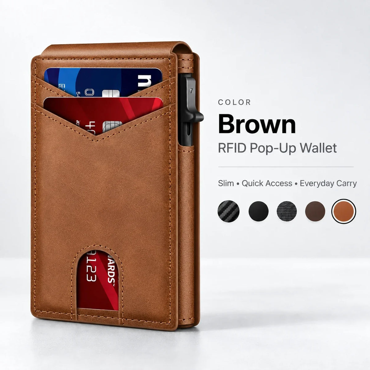 RFID Pop-Up Wallet for Men | Slim Quick-Access Wallet