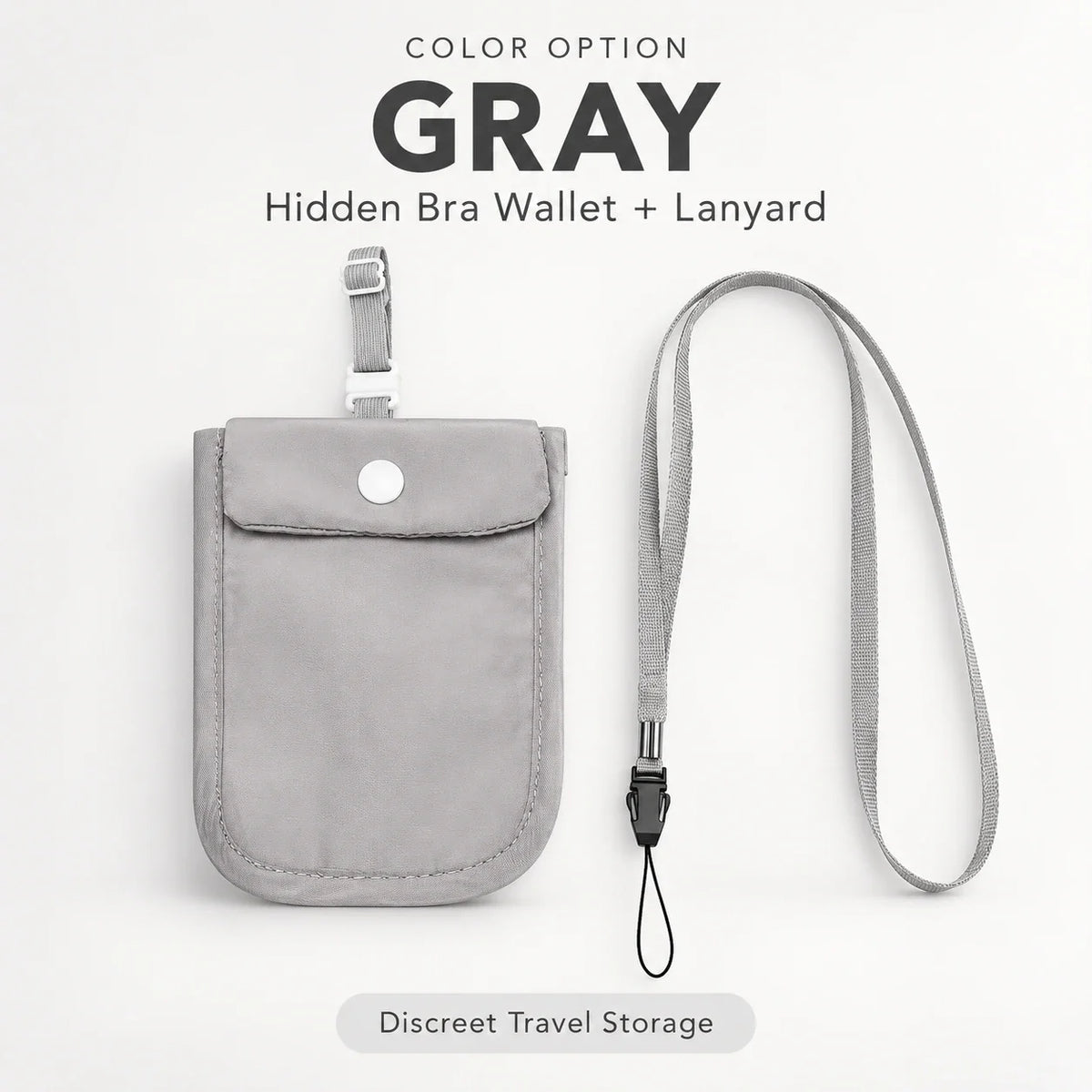 Hidden Bra Wallet for Women | Discreet Travel 2-Pack