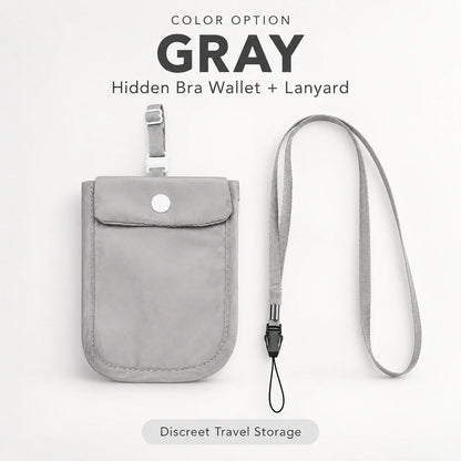 Hidden Bra Wallet for Women | Discreet Travel 2-Pack