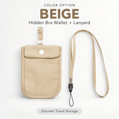 Hidden Bra Wallet for Women | Discreet Travel 2-Pack