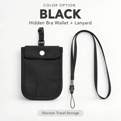 Hidden Bra Wallet for Women | Discreet Travel 2-Pack