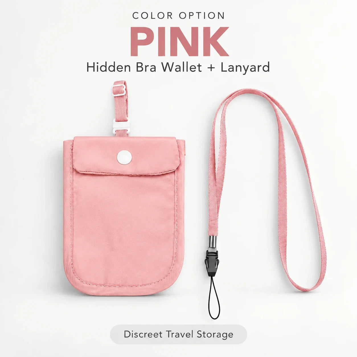 Hidden Bra Wallet for Women | Discreet Travel 2-Pack