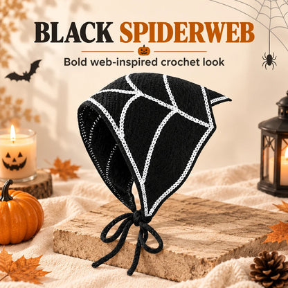 Gothic Crochet Bandana Head Scarf | Halloween Style