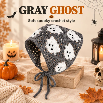 Gothic Crochet Bandana Head Scarf | Halloween Style