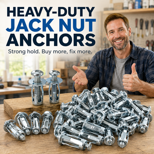 🔩 Heavy-Duty Jack Nut Expansion Anchors for Thin & Hollow Materials