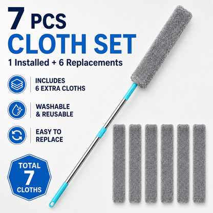 ✨ Microfiber Micro-Gap Duster with Extendable Pole
