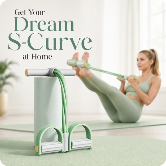 Multi-Tube Pedal Resistance Band for Home Workout ✨💪