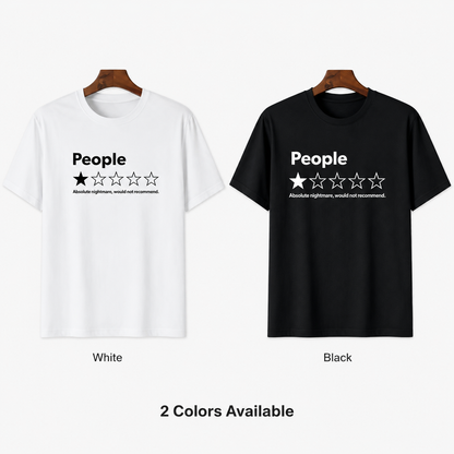 ⭐ "People: One Star" Funny Graphic T-Shirt